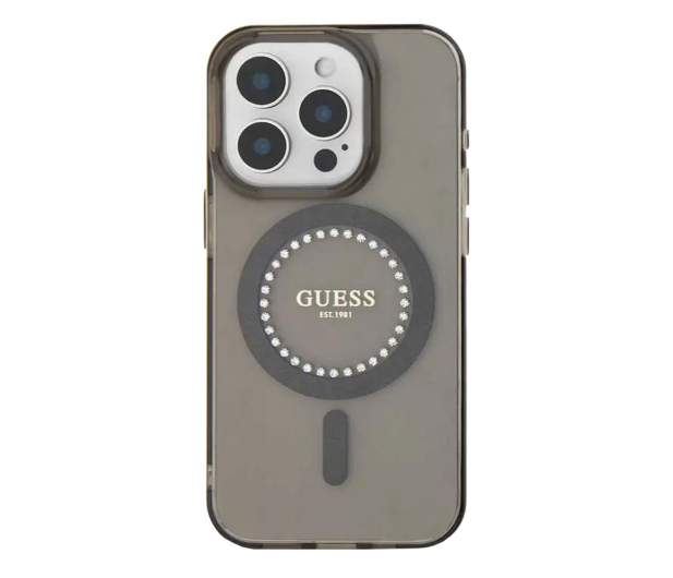Guess IML Rhinestones do iPhone 16 Pro czarny - 1279174 - zdjęcie